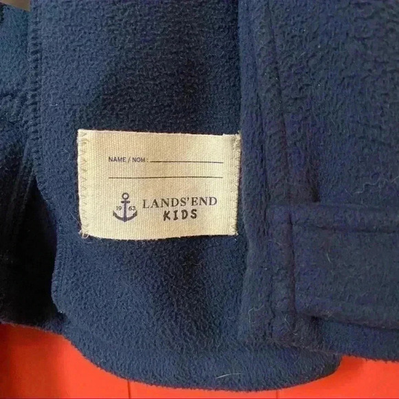 Lands End pea coat girls L(14) blue - Picture 4 of 7